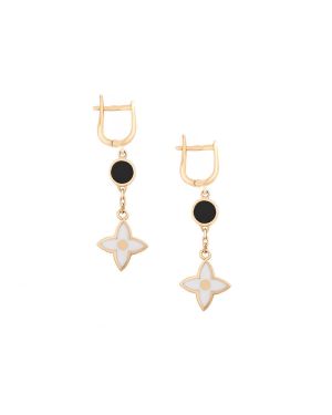 Earrings With Natural Agate (Demo)