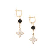 Earrings With Natural Agate (Demo)
