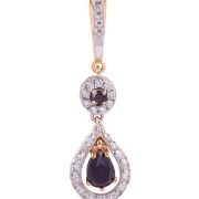 Gold Earrings With Sapphire (Demo)