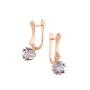 Gold Earrings With Diamond (Demo)