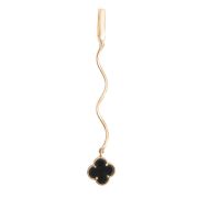 Clover Earrings With Onyx (Demo)