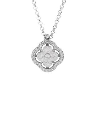 Silver Necklace With Diamonds (Demo)