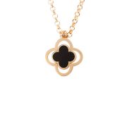 Clover Necklace With Onyx (Demo)