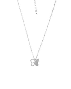 Silver Butterfly Necklace (Demo)